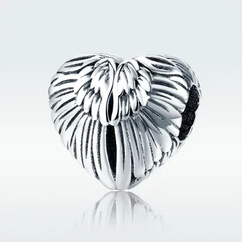 Qikaola 100% 925 Sterling Silver Angel Wings in Heart Shape Charm Beads Fit Women Bracelets Bangles DIY Jewelry Making CMC780
Qikaola 100% 925 Sterling Silver Angel Wings in Heart Shape Charm Beads Fit Women Bracelets Bangles DIY Jewelry Making CMC780
