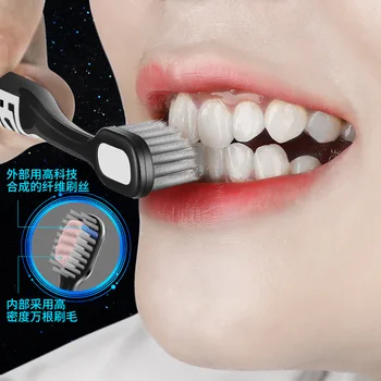 Black Science and Technology Million Hair Toothbrush Soft Bristle Adult Ultra-Fine Ultra-Soft Small Head Oral Cleaning
Black Science and Technology Million Hair Toothbrush Soft Bristle Adult Ultra-Fine Ultra-Soft Small Head Oral Cleaning