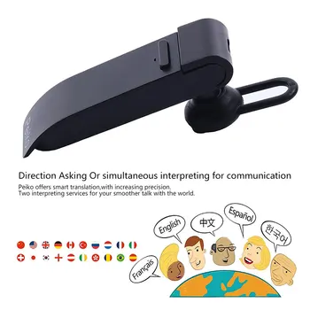 Smart Translator Bluetooth Earbuds Support 16 Languages Intelligent APP Online Translation Wireless Bluetooth Earphone
Smart Translator Bluetooth Earbuds Support 16 Languages Intelligent APP Online Translation Wireless Bluetooth Earphone