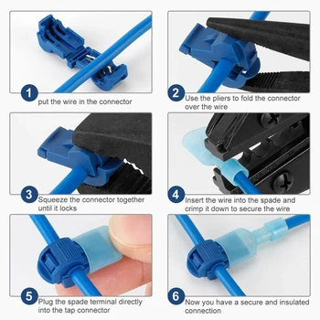 120pair 22-10 AWG Quick Splice Insulated Wire T-tap Terminal Connector Equipment
120pair 22-10 AWG Quick Splice Insulated Wire T-tap Terminal Connector Equipment