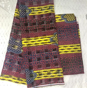 Modal Organza Satin Silk Fabric African Soft Wax Print Fabric 2 yard chiffon 4 yard audel modell Imitated Ankara Fabric 010530