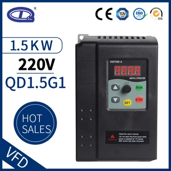 QD350 VFD 1.5W 1 phase input and 3 phase output 220V frequency converter ac motor drive VSD VFD 50Hz 60Hz inverter
QD350 VFD 1.5W 1 phase input and 3 phase output 220V frequency converter ac motor drive VSD VFD 50Hz 60Hz inverter