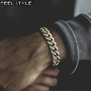 HIP Hop Bling With Butterfly Cuban Chain Iced Out Full AAA Men's Bracelet Rhinestone Zircon Paved Bracelets For Men Jewelry
HIP Hop Bling With Butterfly Cuban Chain Iced Out Full AAA Men's Bracelet Rhinestone Zircon Paved Bracelets For Men Jewelry