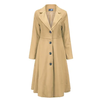New Fashion Women Button Slim Woolen Jacket Autumn Winter Casual Slim Collar Dress Half-long Woolen Coat Dresses
New Fashion Women Button Slim Woolen Jacket Autumn Winter Casual Slim Collar Dress Half-long Woolen Coat Dresses