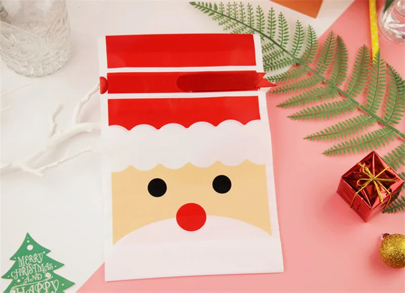 5pcs merry christmas gift bags santa sacks xmas tree packing