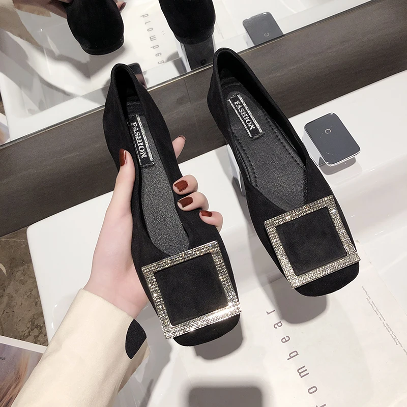 Women's shoes flat shoes 2019 new summer rhinestones shiny soft bottom shallow mouth square head buckle Lok Fu shoes casual shoe
Women's shoes flat shoes 2019 new summer rhinestones shiny soft bottom shallow mouth square head buckle Lok Fu shoes casual shoe