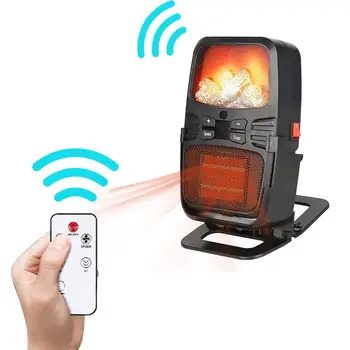 Portable Flame Electric Space Heater with Remote Control Mini Personal Desktop Space Heater Plug-In Wall Winter Warmer
Portable Flame Electric Space Heater with Remote Control Mini Personal Desktop Space Heater Plug-In Wall Winter Warmer