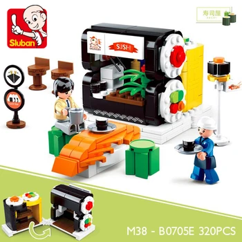 Sluban B0705E Food Court Sushi Cooking Fast Food Restaurant DIY Model 320pcs Mini Building Blocks Bricks Toy for Children no Box
Sluban B0705E Food Court Sushi Cooking Fast Food Restaurant DIY Model 320pcs Mini Building Blocks Bricks Toy for Children no Box