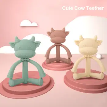 BPA Free Silicone Baby Teethers Food Grade Tiny Rod Teether Cartoon Animals Teether
BPA Free Silicone Baby Teethers Food Grade Tiny Rod Teether Cartoon Animals Teether