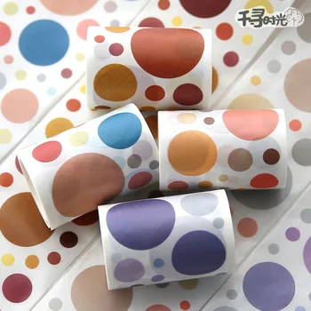 1roll Basic Round Shaped Washi Tape Decorative Adhesive Tape Dot Masking Writable Tape DIY Scrapbooking Sticker Label Stationery 
1roll Basic Round Shaped Washi Tape Decorative Adhesive Tape Dot Masking Writable Tape DIY Scrapbooking Sticker Label Stationery