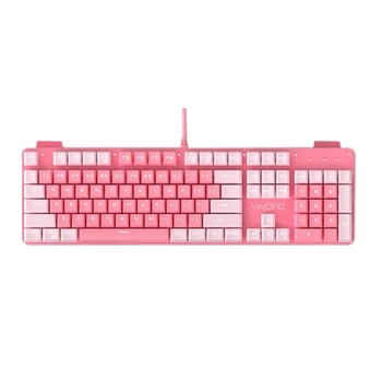 YINDIAO Gaming Mechanical Keyboard 104 Keys USB Wired Gaming Keyboard for PC Computer Gamer Romantic Pink Theme Keyboard
YINDIAO Gaming Mechanical Keyboard 104 Keys USB Wired Gaming Keyboard for PC Computer Gamer Romantic Pink Theme Keyboard