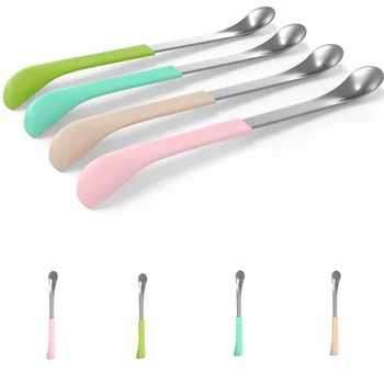 Curved Small Spoon Innovative Stainless Steel Tableware Soft And Hard Dual-Use Spoon Toddler Baby Feeding Tools
Curved Small Spoon Innovative Stainless Steel Tableware Soft And Hard Dual-Use Spoon Toddler Baby Feeding Tools