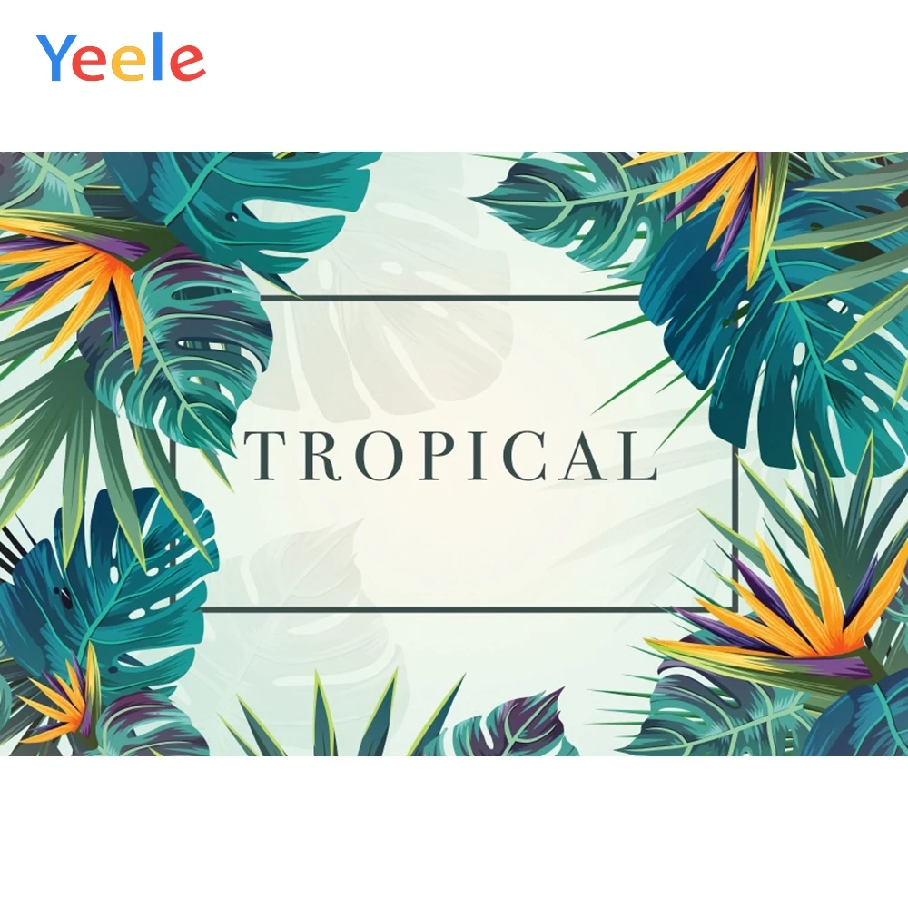 

Yeele Vinyl Photophone Beach Summer Tropical Palm Tree Leaves Photo Backgrounds Photo Backdrops Photocall For Photo Studio Props