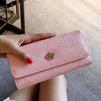 Portable Practical Card Organizer Crown Party Women Wallet Multipurpose Clutch Daily Casual Coin Rhombic Grid PU Leather Long
Portable Practical Card Organizer Crown Party Women Wallet Multipurpose Clutch Daily Casual Coin Rhombic Grid PU Leather Long