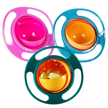 Universal Gyro Training Bowl Practical Design Children Rotary Balance Novelty 360 Degrees Rotate Spill-Proof Baby Feeding Dishes
Universal Gyro Training Bowl Practical Design Children Rotary Balance Novelty 360 Degrees Rotate Spill-Proof Baby Feeding Dishes