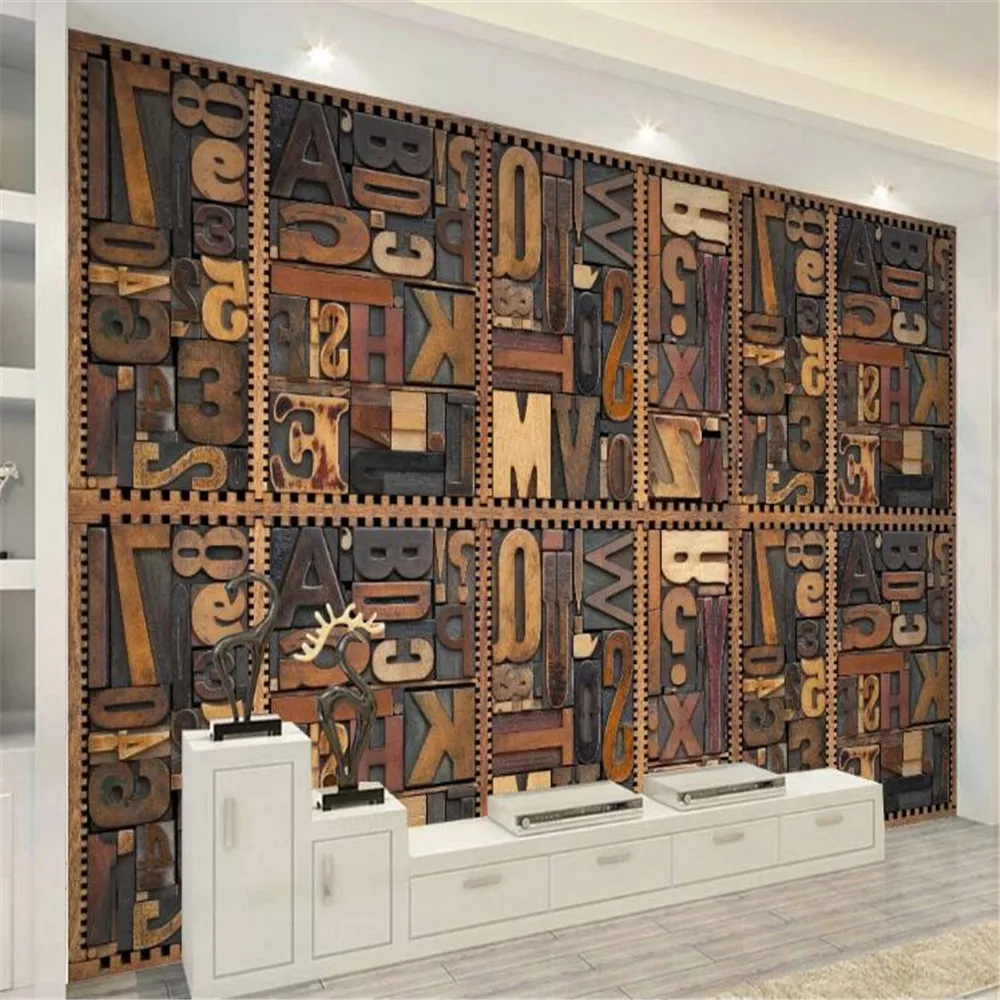 Milofi custom non-woven wall paper wood carving English alphabet 3D TV decorative painting background wall painting
Milofi custom non-woven wall paper wood carving English alphabet 3D TV decorative painting background wall painting