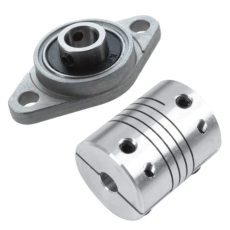 KFL08 8mm Mounted Block Cast Housing Self-Aligning Pillow Bearing & 5X8mm CNC Stepper Motor Shaft Couplings Flexible Clutch Moto
KFL08 8mm Mounted Block Cast Housing Self-Aligning Pillow Bearing & 5X8mm CNC Stepper Motor Shaft Couplings Flexible Clutch Moto
