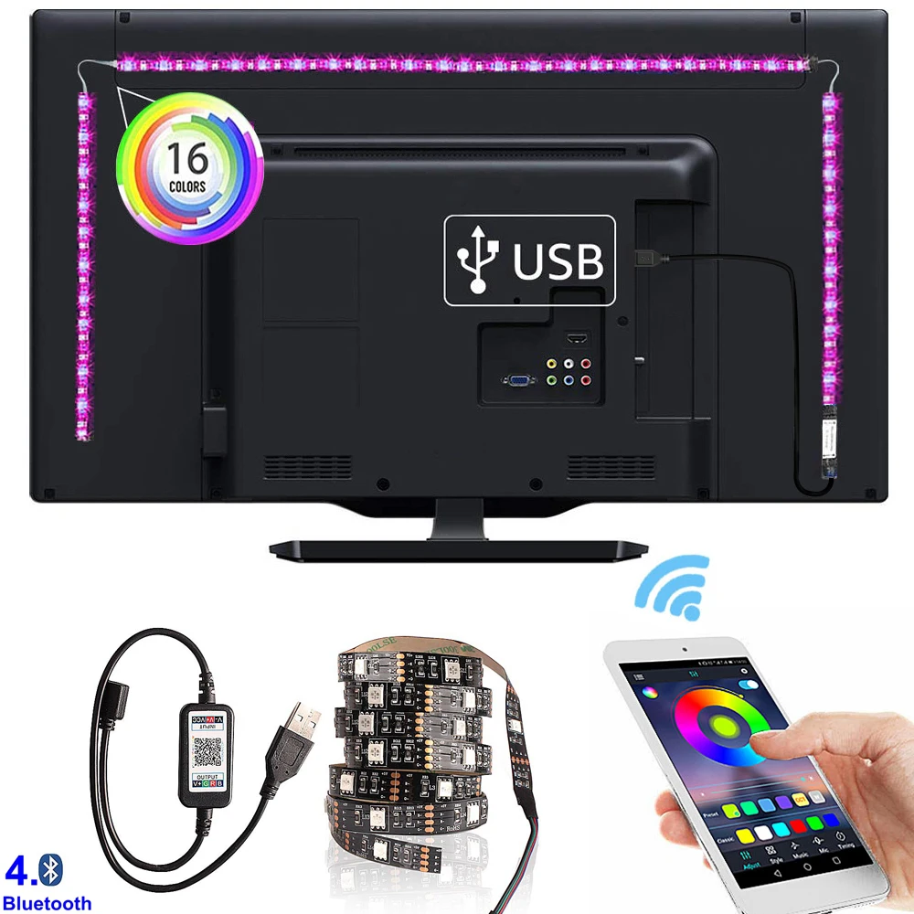 USB Light Cabinet Smartphone Bluetooth Controller Kitchen Under Cabinet LED Lighting For Home Wardrobe Light RGB LED Strip Lamps
USB Light Cabinet Smartphone Bluetooth Controller Kitchen Under Cabinet LED Lighting For Home Wardrobe Light RGB LED Strip Lamps