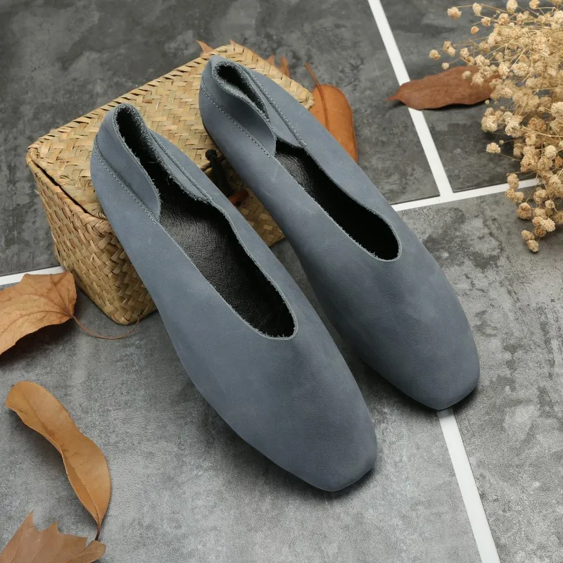Guangzhou Handmade WOMEN'S Genuine Leather Shoes New Style Soft Leather Comfortable Slimming Flat Square Head Double Purpose Lig
Guangzhou Handmade WOMEN'S Genuine Leather Shoes New Style Soft Leather Comfortable Slimming Flat Square Head Double Purpose Lig