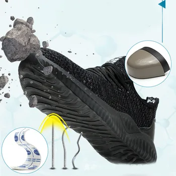 1 Pair Men Durable Breathable Anti smashing Labor Insurance Safety Shoes Boots with Steel Toe Cap Workplace Outdoor Sneakers
1 Pair Men Durable Breathable Anti smashing Labor Insurance Safety Shoes Boots with Steel Toe Cap Workplace Outdoor Sneakers