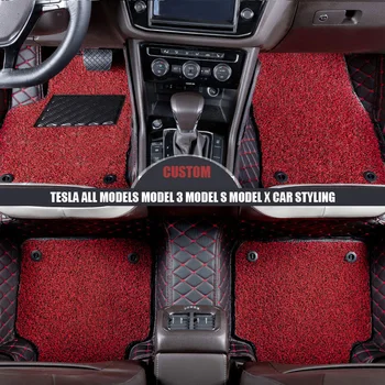Custom car floor mats For Tesla all models Model 3 Model S Model X car styling accessories automobile foot covers foot Pads 
Custom car floor mats For Tesla all models Model 3 Model S Model X car styling accessories automobile foot covers foot Pads