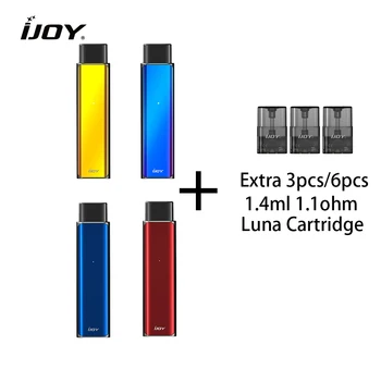 Original IJOY Luna Pod E Cigarettes With 350mah Luna Pod 1.4ml Cartridge Tank no leakage no dry-burn no spit-back Vape 
Original IJOY Luna Pod E Cigarettes With 350mah Luna Pod 1.4ml Cartridge Tank no leakage no dry-burn no spit-back Vape