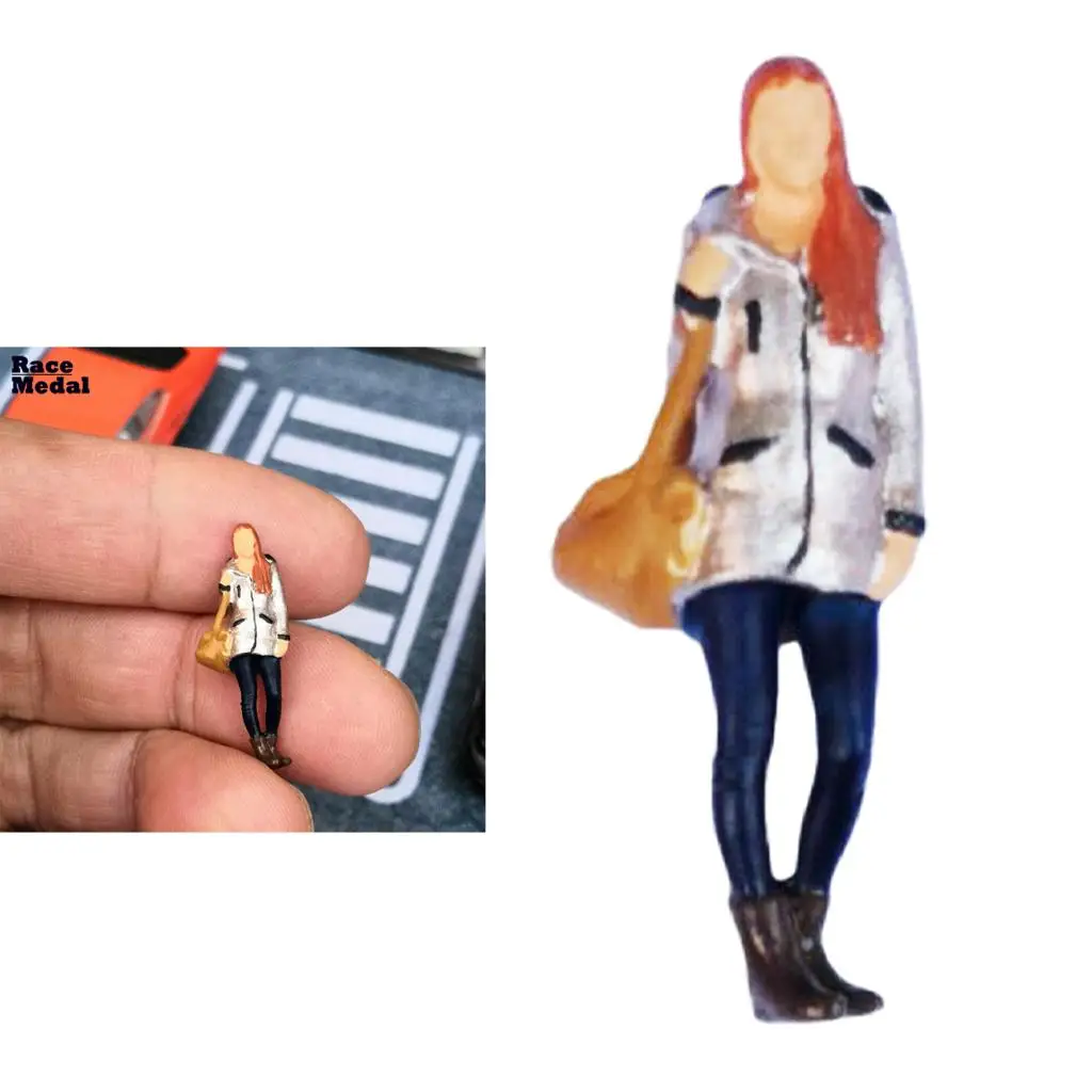 1pc Tiny People Figures, 1/64 Scale Model Train People Hand Painted Fashion Girl Model Miniatures Figures for Miniature Scenes 1pc Tiny People Figures, 1/64 Scale Model Train People Hand Painted Fashion Girl Model Miniatures Figures for Miniature Scenes