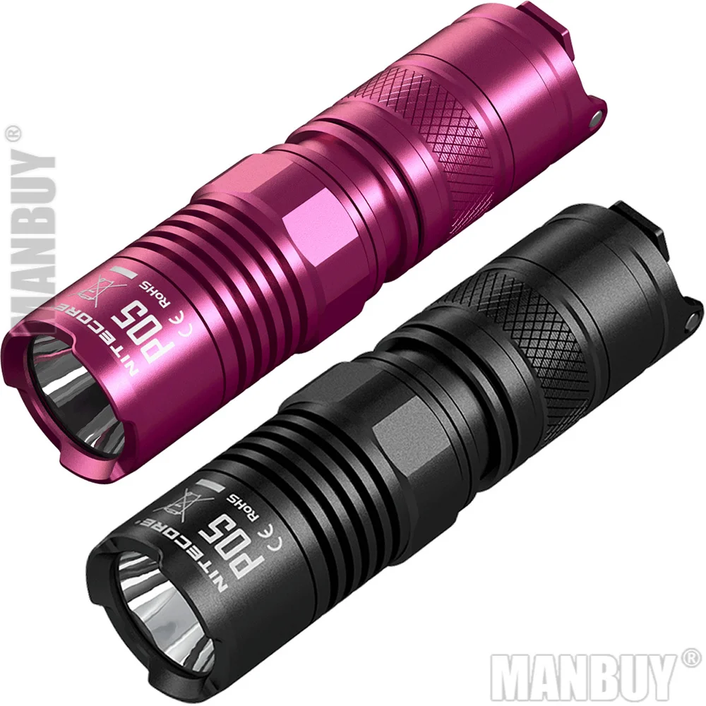 2021 оптовая продажа NITECORE P05 розовый черный 18350 U2 светодиодный фонарик для