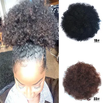 African Fluffy Artificial Afro Woman Drawstring Puff Bun Puffs Ponytails Bun Wrap Natural Hair Styling Accessory
African Fluffy Artificial Afro Woman Drawstring Puff Bun Puffs Ponytails Bun Wrap Natural Hair Styling Accessory