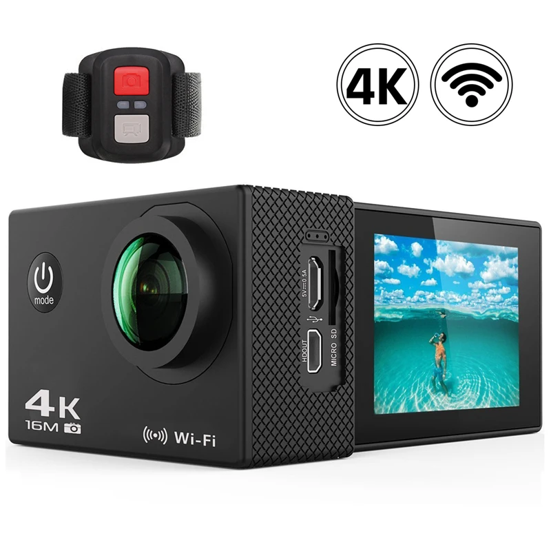 Go pro Camera Action Camera 2.4 Remote HD Ultra 4K Camera WiFi 2.0" Sport Action Video Cameras 170D Underwater Waterproof Camera
Go pro Camera Action Camera 2.4 Remote HD Ultra 4K Camera WiFi 2.0" Sport Action Video Cameras 170D Underwater Waterproof Camera