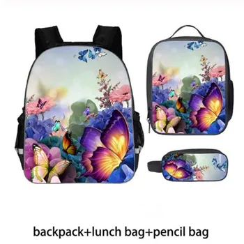 2020 new children's school bag cute animal butterfly print 3Pcs / set of children's casual shoulder bag backpack girl
2020 new children's school bag cute animal butterfly print 3Pcs / set of children's casual shoulder bag backpack girl