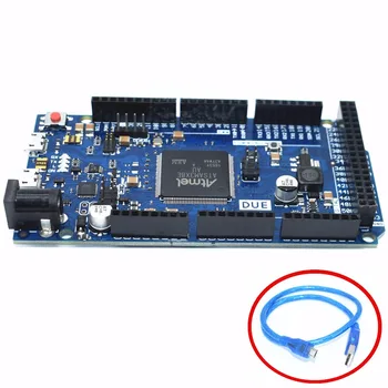 ControlBoard DIY Arduino Due 2012 R3 ARM Version Main Control Board ATSAM3X8E ARM Main Control Board with usb cable
ControlBoard DIY Arduino Due 2012 R3 ARM Version Main Control Board ATSAM3X8E ARM Main Control Board with usb cable