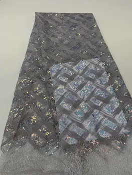 New Nigerian Lace Fabric 2020 Latest High Quality Purple Sequins Lace Fabric Embroidered Tulle African Sequins Lace Fabric
New Nigerian Lace Fabric 2020 Latest High Quality Purple Sequins Lace Fabric Embroidered Tulle African Sequins Lace Fabric