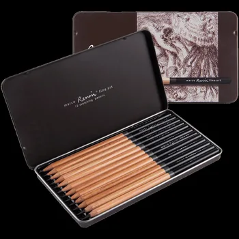 12Pcs 3H~9B Artist Soft Medium Hard Charcoal Pencil Metal Box Non-toxic Sketch Pencils For Drawing School Supplies
12Pcs 3H~9B Artist Soft Medium Hard Charcoal Pencil Metal Box Non-toxic Sketch Pencils For Drawing School Supplies
