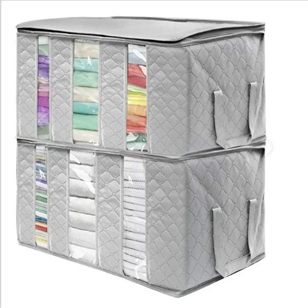 1/2Pcs Upadated Non-woven Foldable Portable Clothes Organizer Tidy Pouch Suitcase Home Storage Box Quilt Storage Container Bag
1/2Pcs Upadated Non-woven Foldable Portable Clothes Organizer Tidy Pouch Suitcase Home Storage Box Quilt Storage Container Bag