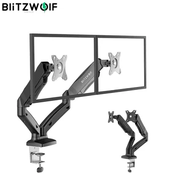 BlitzWolf LCD LED Monitor Holder Mount Arm Dual Monitor Stand with Dual Pneumatic Arms 360° Rotation Tablet Holder Mount Stands
BlitzWolf LCD LED Monitor Holder Mount Arm Dual Monitor Stand with Dual Pneumatic Arms 360° Rotation Tablet Holder Mount Stands