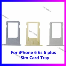 SIM Card Tray for iphone 6 6s 6 plus SIM Card Holder Slot Adapter Repair Replacement Parts
SIM Card Tray for iphone 6 6s 6 plus SIM Card Holder Slot Adapter Repair Replacement Parts