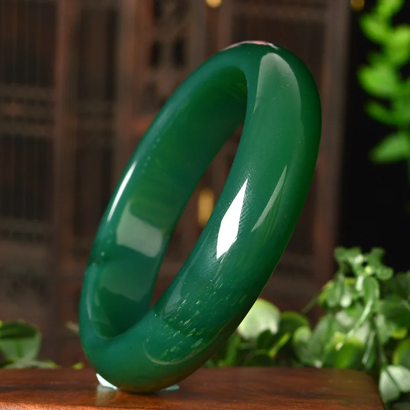 Natural Green Round Bangles Charm Jewellery Women's Hand-Carved Bracelet for Women Men Fashion Accessories 52-66mm
Natural Green Round Bangles Charm Jewellery Women's Hand-Carved Bracelet for Women Men Fashion Accessories 52-66mm