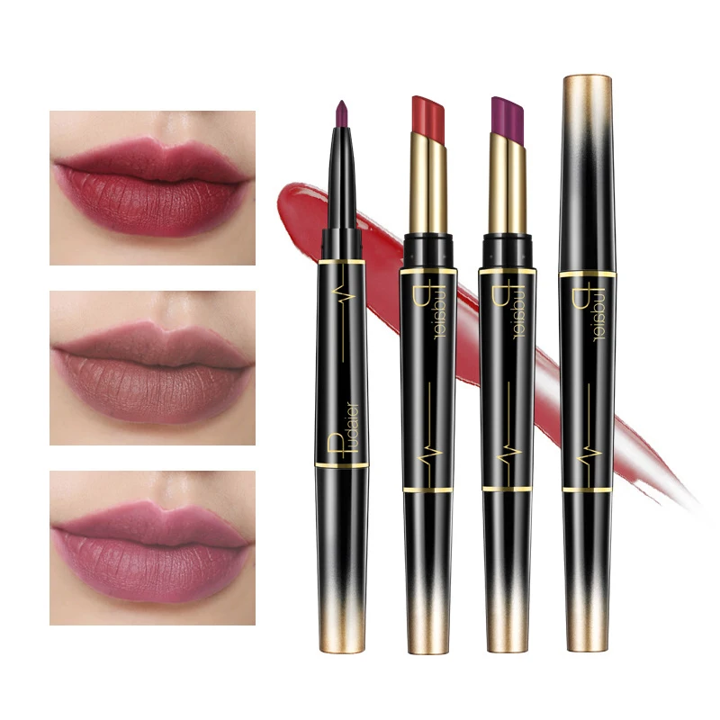 Pudaier Double-end Lip Makeup Lipstick Long Lasting Pencil Waterproof Long Lasting Tint Sexy Red Lip Stick Beauty Matte Liner
Pudaier Double-end Lip Makeup Lipstick Long Lasting Pencil Waterproof Long Lasting Tint Sexy Red Lip Stick Beauty Matte Liner