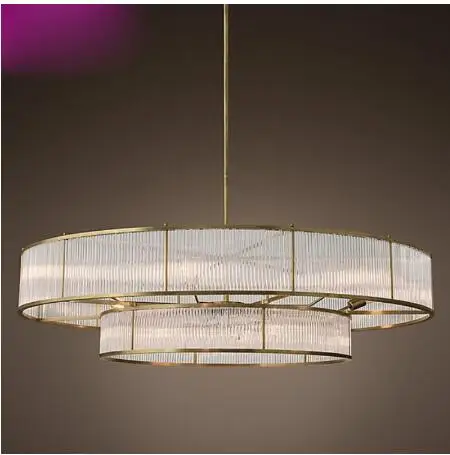 American simple glass chandelier Nordic personality Villa living room lamp modern creative European round crystal lamps lighting | Освещение