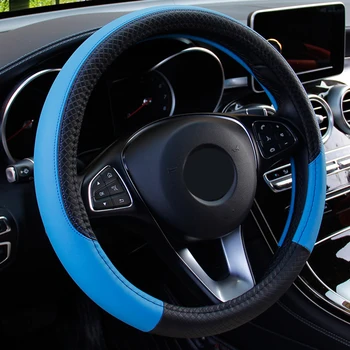 38cm Leather Car Sports Steering Wheel Cover Universal Anti-Slip Breathable New And High Quality
38cm Leather Car Sports Steering Wheel Cover Universal Anti-Slip Breathable New And High Quality