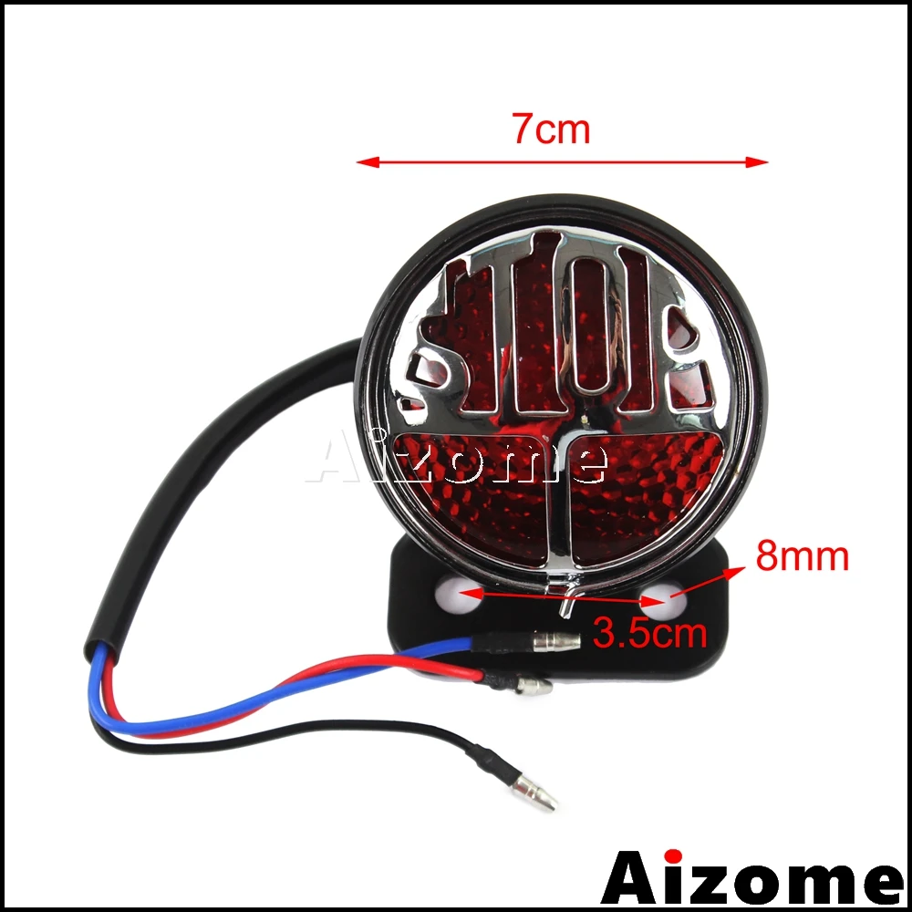 Светодиодный стоп сигнал для мотоцикла задний фсветильник с номерной табличкой