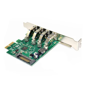 4 Port USB 3.0 5Gbps PCI-Express X1 Card Adapter HUB Support Low Profile Bracket
4 Port USB 3.0 5Gbps PCI-Express X1 Card Adapter HUB Support Low Profile Bracket