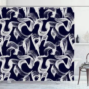 Shower Curtain Set with Hooks 60x72 Line Abstract Expressionism Spatter Calligraphic Oil Brush Hard Modern Style Artistic
Shower Curtain Set with Hooks 60x72 Line Abstract Expressionism Spatter Calligraphic Oil Brush Hard Modern Style Artistic