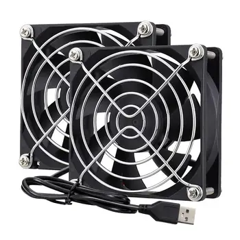 2PCS Gdstime 80mm USB Cooler Cooling Fan DC 5V 80x80x25mm 8cm 8025 Brushless PC CPU Computer Case Fan Cooler with net and screws
2PCS Gdstime 80mm USB Cooler Cooling Fan DC 5V 80x80x25mm 8cm 8025 Brushless PC CPU Computer Case Fan Cooler with net and screws