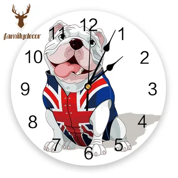 Cartoon Union Flag Dog Printed PVC Wall Clock Modern Design Home Decor Bedroom Silent Oclock Watch Wall For Living Room
Cartoon Union Flag Dog Printed PVC Wall Clock Modern Design Home Decor Bedroom Silent Oclock Watch Wall For Living Room