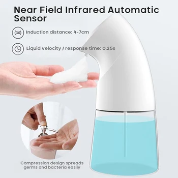 400ml Automatic Liquid Soap Dispenser Induction Foaming Hand Washing Kitchen Bathroom Smart Sensor Touchless Sanitizer
400ml Automatic Liquid Soap Dispenser Induction Foaming Hand Washing Kitchen Bathroom Smart Sensor Touchless Sanitizer