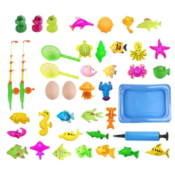 41PCS Funny Magnetic Fishing Game Toy Set with Nets Rods Air Pump Inflatable Pond for Kids Children Toddlers Ourdoor Indoor Play
41PCS Funny Magnetic Fishing Game Toy Set with Nets Rods Air Pump Inflatable Pond for Kids Children Toddlers Ourdoor Indoor Play