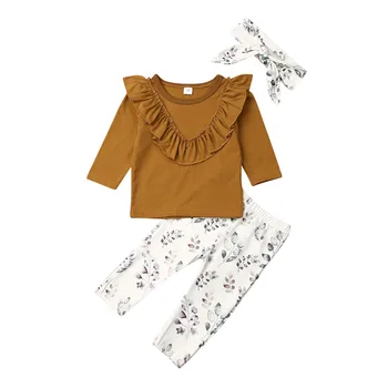 0-24M Newborn Baby Girl Ruffled Collar Long Sleeve Tops Print Trousers Headwear 3pcs Outfits Set Clothes Dropshipping
0-24M Newborn Baby Girl Ruffled Collar Long Sleeve Tops Print Trousers Headwear 3pcs Outfits Set Clothes Dropshipping