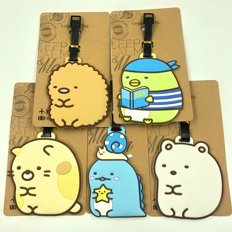 IVYYE Sumikko gurashi Anime Travel Accessories Luggage Tag Suitcase ID Address Portable Tags Baggage Labels Gift New
IVYYE Sumikko gurashi Anime Travel Accessories Luggage Tag Suitcase ID Address Portable Tags Baggage Labels Gift New
